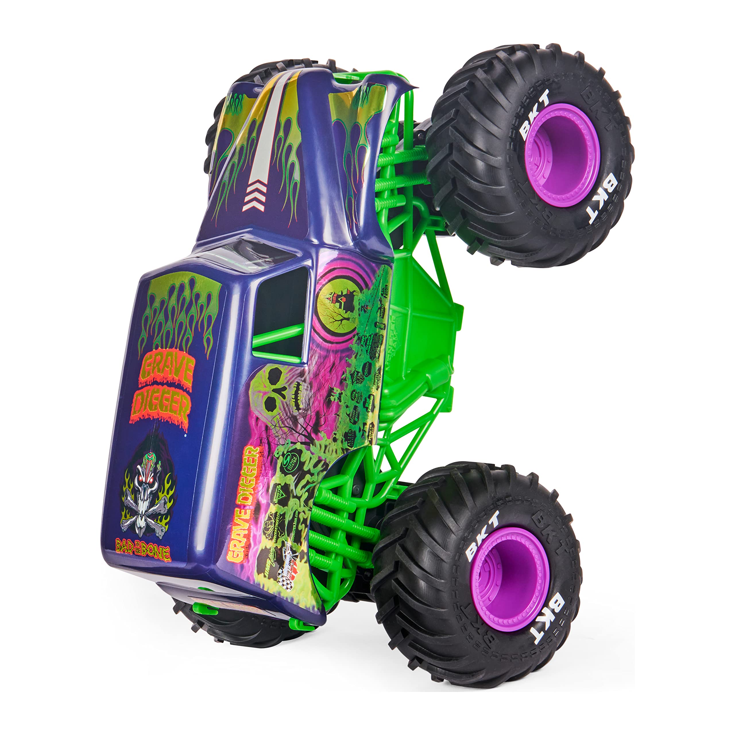 Monster Jam, Official Grave Digger Freestyle Force, Remote Control Car, Monster Truck Toys for Boys Kids and Adults, 1:15 Scale