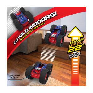 Air Hogs Super Soft, Jump Fury with Zero-Damage Wheels, Extreme Jumping Remote Control Car, Kids Toys for Kids 4 and up, 1:15 Scale