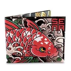 mighty wallet koi tattoo dynomighty tyvek wallet - paper wallet