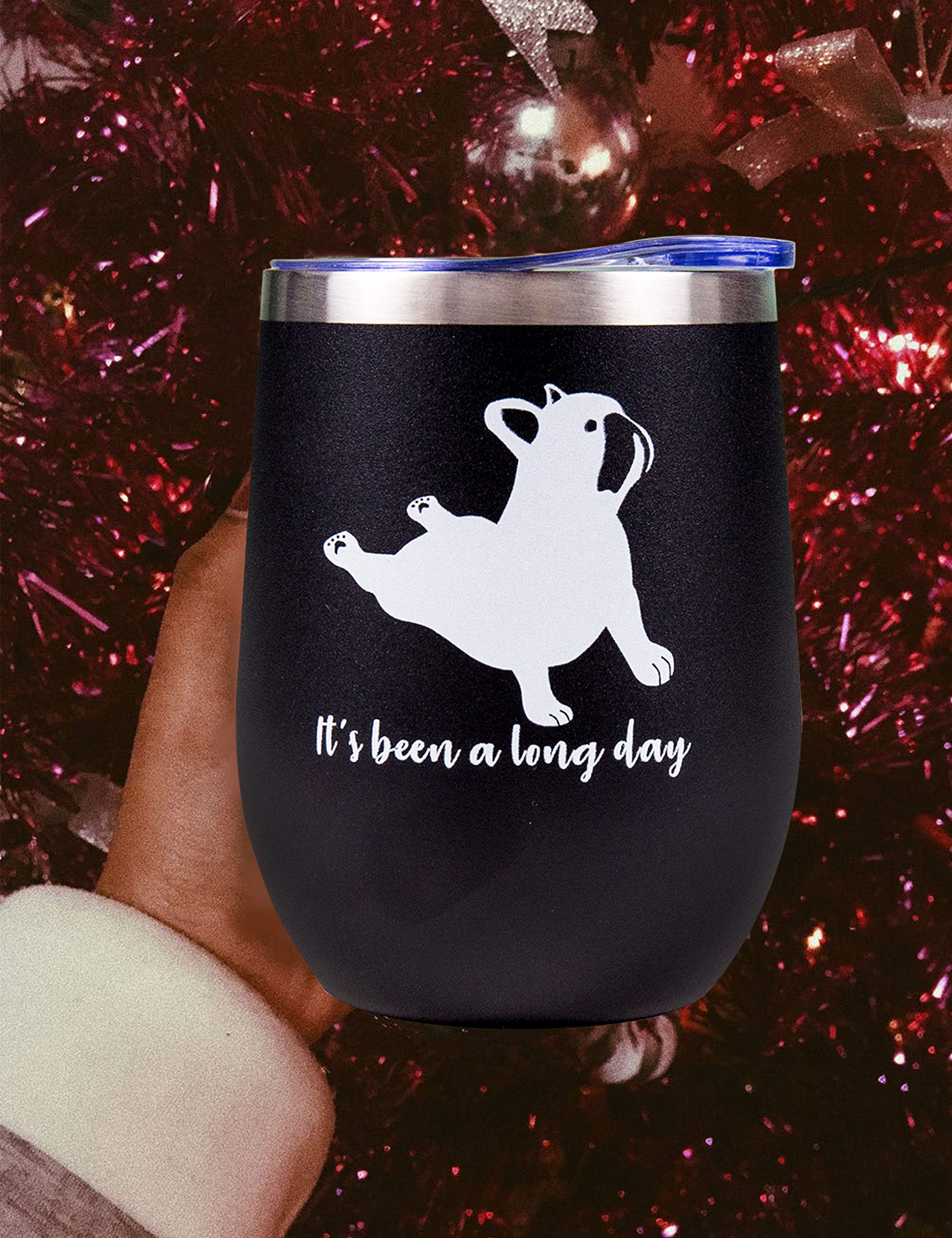 EBE EmmasbyEmma French Bulldog Gifts for Women, Frenchie Lovers Gifts for Women, French Bulldog Yoga, Frenchie Gifts for Women, French Bulldog Lover Gifts, French Bulldog Tumbler