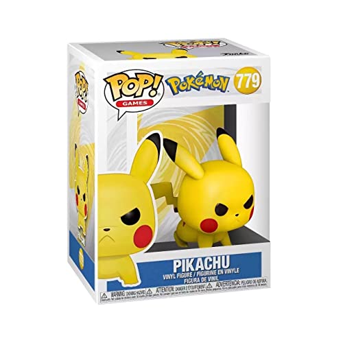 Funko POP Pop! Games: Pokemon - Pikachu (Attack Stance) Collectible Vinyl Figure, Multicolor, One Size