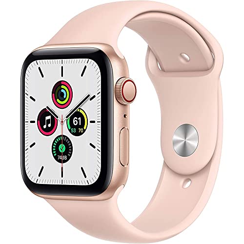 Apple Watch Series SE 44mm Gold Aluminum (GPS+Cellular) - MYEP2LL/A (Renewed)