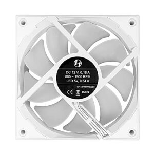 Lian Li ST120-3W White 3 Pack, ARGB 120mm LED PWM, with Fan Controller