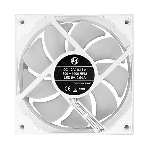 Lian Li ST120-3W White 3 Pack, ARGB 120mm LED PWM, with Fan Controller