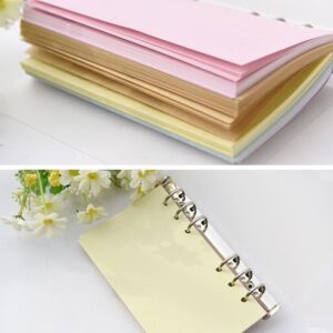 A5 Color Notes Refill to do list for Ring Bound Planners and Notebooks, fits Filofax, Kikki K, Recollection, Carpe Diem, 6 Ring binder, (PLANNER NOT INCLUDED) (Pink (To Do))