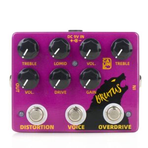 Caline DCP-02 BRUTUS Distortion Overdrive Effect Pedal Dual Guitar Pedal