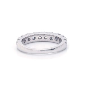 14k White Gold Lab-Grown Diamond Wedding Band Ring (1 1/2 cttw, F-G Color, VS-SI Clarity) Size 4.5