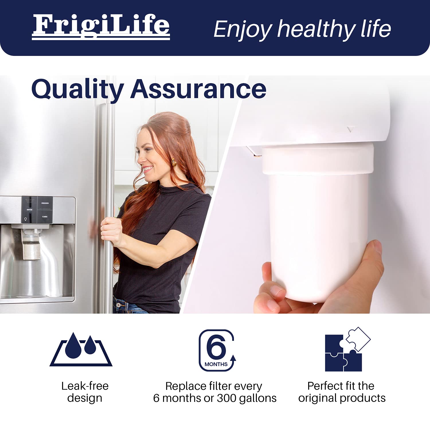 FRIGILIFE RWF0600A Replacement for GE MWFP, MWFA, MWFAP, MWFINT, GWF, GWFA, HWF, HWFA, HDX FMG-1, Smartwater, WFC1201, GSE25GSHECSS, 197D6321P006 （4 Pack)