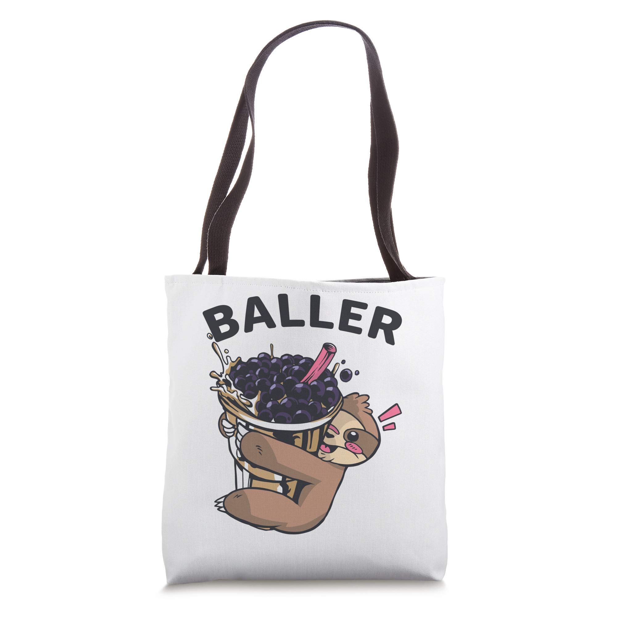 Baller fun Funny Boba Tea design for milk tea lover Tote Bag