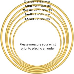 LIFETIME JEWELRY 10mm Bangle Bracelet 24k Real Gold Plated for Women and Teen Girls (3)