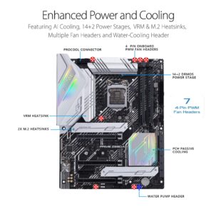 ASUS Prime Z590-A LGA 1200 (Intel®11th/10th Gen) ATX motherboard (14+2 DrMOS power stages,3X M.2, Intel® 2.5 Gb LAN, USB 3.2 front panel Type-C, Thunderbolt™ 4, Aura Sync RGB lighting)