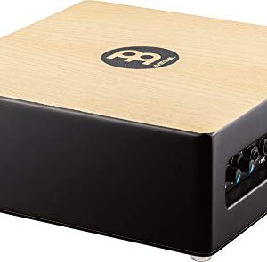 Meinl Percussion Pickup Cajon Snare with Electronics for Amp or PA System, Includes Standard Brushes — NOT Made in China — American White Ash/MDF, 2-Year Warranty (TMPPCS)