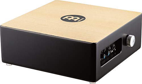 Meinl Percussion Pickup Cajon Snare with Electronics for Amp or PA System, Includes Standard Brushes — NOT Made in China — American White Ash/MDF, 2-Year Warranty (TMPPCS)