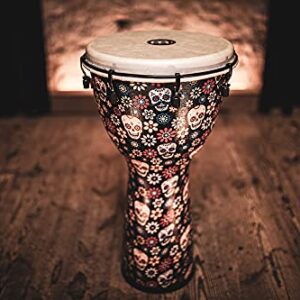 Meinl Percussion Djembe Hand Drum Circle Instrument with Synthetic Shell and Head, Alpine Series — NOT Made in China — Easy Tuning, 2-Year Warranty (ADJ12-SI)