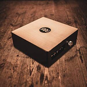 Meinl Percussion Pickup Cajon Snare with Electronics for Amp or PA System, Includes Standard Brushes — NOT Made in China — American White Ash/MDF, 2-Year Warranty (TMPPCS)