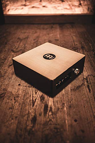 Meinl Percussion Pickup Cajon Snare with Electronics for Amp or PA System, Includes Standard Brushes — NOT Made in China — American White Ash/MDF, 2-Year Warranty (TMPPCS)