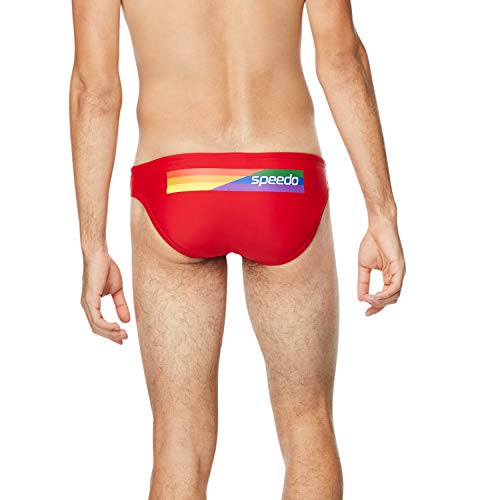 Speedo Men's Swimsuit Brief Powerflex Eco Solar, BITTERSWEET, 28