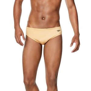 Speedo Men's Standard Swimsuit Brief Endurance+ The One, Gold, 30