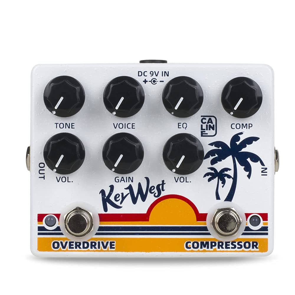 Caline DCP-05 KEY WEST Compressor Overdrive Effect Pedal Dual Guitar Pedal