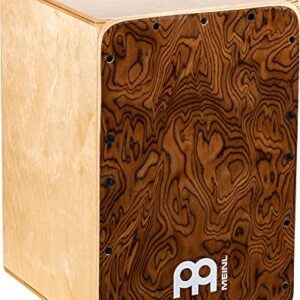 Meinl Percussion Jam Cajon Box Drum with Snare and Bass Tone for Acoustic Music — Made in Europe — Baltic Birch Wood, Play with Your Hands, 2-Year Warranty (JC50BW)