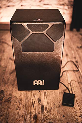 Meinl Percussion Digital Cajon with Ten Pre-Programmed Sound Combinations — for Live Music and Silent Practice — Baltic Birch Body, 2-Year Warranty (MPDC1)