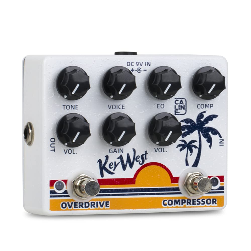 Caline DCP-05 KEY WEST Compressor Overdrive Effect Pedal Dual Guitar Pedal