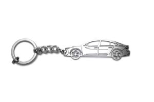 awa keychain with ring for peugeot 508 ii steel key pendant chain automobile gift car design accessories laser cut home key