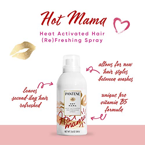 Pantene Pro-V Hot Mama Heat Activated Hair (Re)Freshing Spray, 5 oz, 3.935 Fl oz