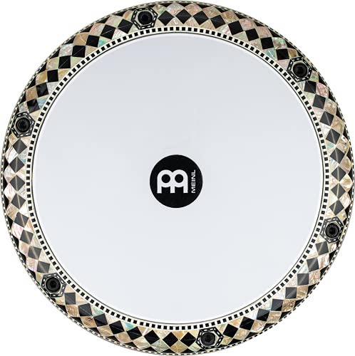 Meinl Percussion Artisan Edition Doumbek with Cast Aluminum Shell and Mother of Pearl Inlay — Made in Egypt — 8 3/4" Tunable All-Weather Synthetic Head, 2-Year Warranty, Mosaic Royale (AEED1)