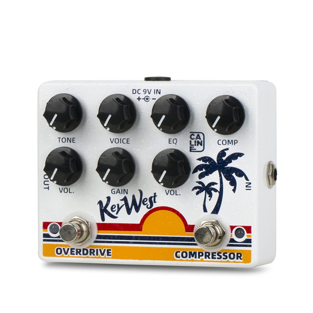 Caline DCP-05 KEY WEST Compressor Overdrive Effect Pedal Dual Guitar Pedal