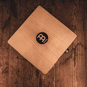 Meinl Percussion Pickup Cajon Snare with Electronics for Amp or PA System, Includes Standard Brushes — NOT Made in China — American White Ash/MDF, 2-Year Warranty (TMPPCS)