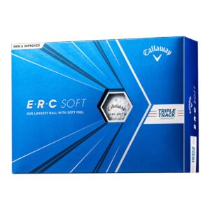 callaway golf 2021 erc triple track golf balls, white