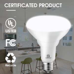 Energetic 12 Pack 75W BR30 LED Recessed Light Bulb, Dimmable, 900 Lumens, Daylight 5000K, E26 Base, Indoor Flood Light for 5/6 Inch Cans, UL Listed