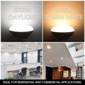 Energetic 12 Pack 75W BR30 LED Recessed Light Bulb, Dimmable, 900 Lumens, Daylight 5000K, E26 Base, Indoor Flood Light for 5/6 Inch Cans, UL Listed