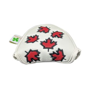 Foretra – Canada Maple Leaf - Golf Putter Headcover Quality PU Leather Magnetic Closure for Mallet Style Putters Scotty Cameron Odyssey Taylormade Ping