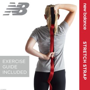 New Balance Stretching Strap with Loops for Flexibility - Stretch Bands for Yoga & Physical Therapy - Exercise & Workout Straps