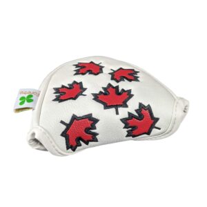 Foretra – Canada Maple Leaf - Golf Putter Headcover Quality PU Leather Magnetic Closure for Mallet Style Putters Scotty Cameron Odyssey Taylormade Ping