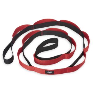 new balance stretching strap with loops for flexibility - stretch bands for yoga & physical therapy - exercise & workout straps