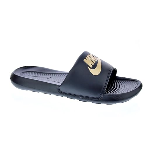 Nike Men's Victori One Slide Sandals Black/Metallic Gold-Black, Size 11