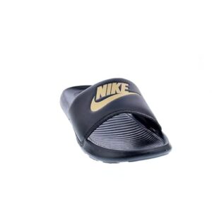 Nike Men's Victori One Slide Sandals Black/Metallic Gold-Black, Size 11