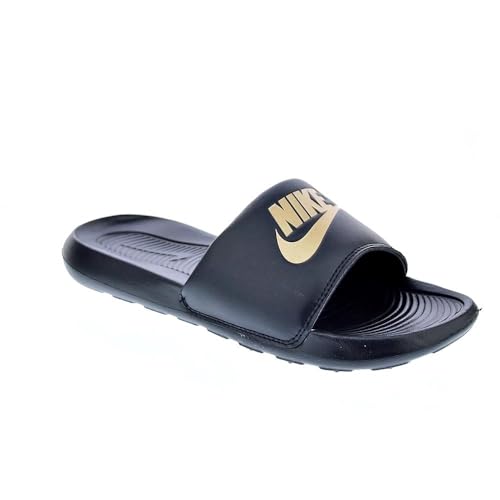 Nike Men's Victori One Slide Sandals Black/Metallic Gold-Black, Size 11