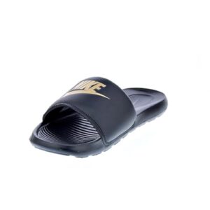 Nike Men's Victori One Slide Sandals Black/Metallic Gold-Black, Size 11