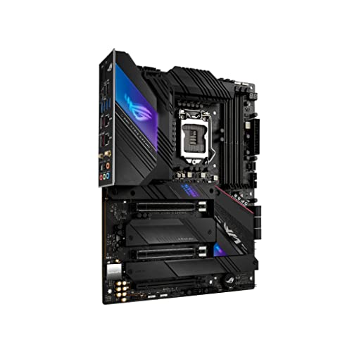 ROG Strix Z590-E Gaming WiFi 6E LGA 1200(Intel® 11th/10th Gen) ATX gaming motherboard (PCIe 4.0, 14+2 power stages, DDR4 5333+, Dual Intel® 2.5 Gb LAN,Thunderbolt 4, 4xM.2/NVMe SSD and AURA RGB)