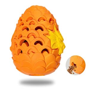 LPHSNR Premium Dog Toys for Aggressive Chewer Large Breed, Indestructible Tough Dog Chew Toys for Large Medium Dogs,Durable Dog Puzzle Toys Dragon Dinosaur Egg Design