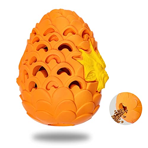 LPHSNR Premium Dog Toys for Aggressive Chewer Large Breed, Indestructible Tough Dog Chew Toys for Large Medium Dogs,Durable Dog Puzzle Toys Dragon Dinosaur Egg Design