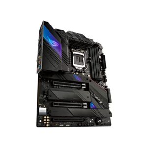 ROG Strix Z590-E Gaming WiFi 6E LGA 1200(Intel® 11th/10th Gen) ATX gaming motherboard (PCIe 4.0, 14+2 power stages, DDR4 5333+, Dual Intel® 2.5 Gb LAN,Thunderbolt 4, 4xM.2/NVMe SSD and AURA RGB)