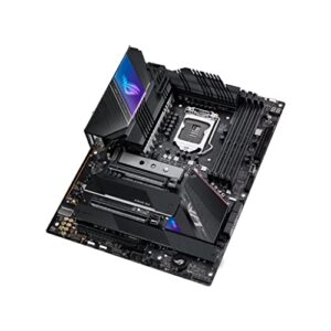 ROG Strix Z590-E Gaming WiFi 6E LGA 1200(Intel® 11th/10th Gen) ATX gaming motherboard (PCIe 4.0, 14+2 power stages, DDR4 5333+, Dual Intel® 2.5 Gb LAN,Thunderbolt 4, 4xM.2/NVMe SSD and AURA RGB)