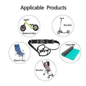 Gutezeiten Kick Scooter Shoulder Strap Compatible for Carrying Beach Chair, Electric Scooter,Kids Bike,Foldable Bikes, Balance Bikes, Yoga Mat,Adjustable Should Belt Straps with Non-Slip Shoulder Pad