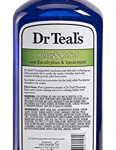 Dr Teal's Foaming Bath Variety Gift Set (2 Pack, 34oz ea.) - Soothe & Sleep Lavender & Relax & Relief Eucalyptus & Spearmint - Pure Epsom Salt & Essential Oils Alleviate Stress & Clear The Mind