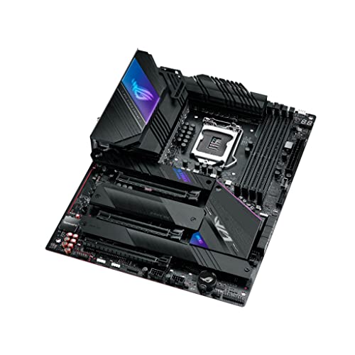 ROG Strix Z590-E Gaming WiFi 6E LGA 1200(Intel® 11th/10th Gen) ATX gaming motherboard (PCIe 4.0, 14+2 power stages, DDR4 5333+, Dual Intel® 2.5 Gb LAN,Thunderbolt 4, 4xM.2/NVMe SSD and AURA RGB)